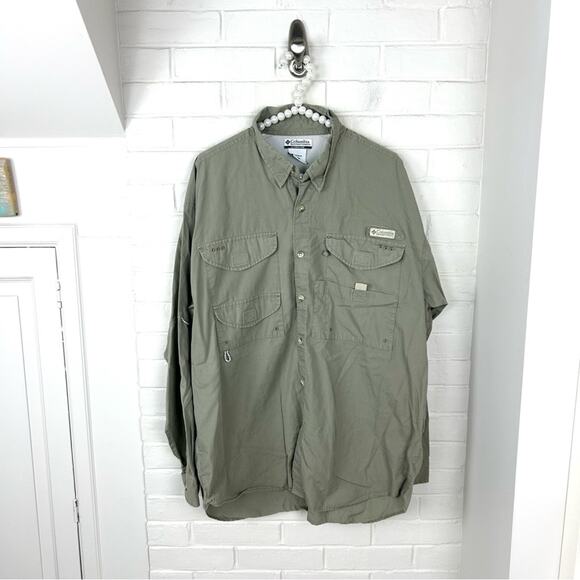 Columbia Men’s PFG Long Sleeve Shirt Size L - Picture 1 of 11